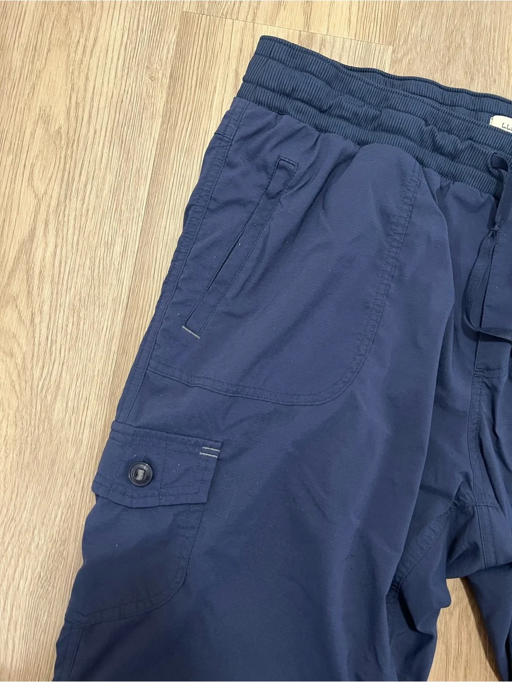 L.L. Bean Vista Camp Ripstop Navy Hiking Pants Size XL Style 292741